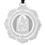 Pt950 Platinum Mahasthamaprapta Guardian Pendant - Horse Zodiac Birth Buddha